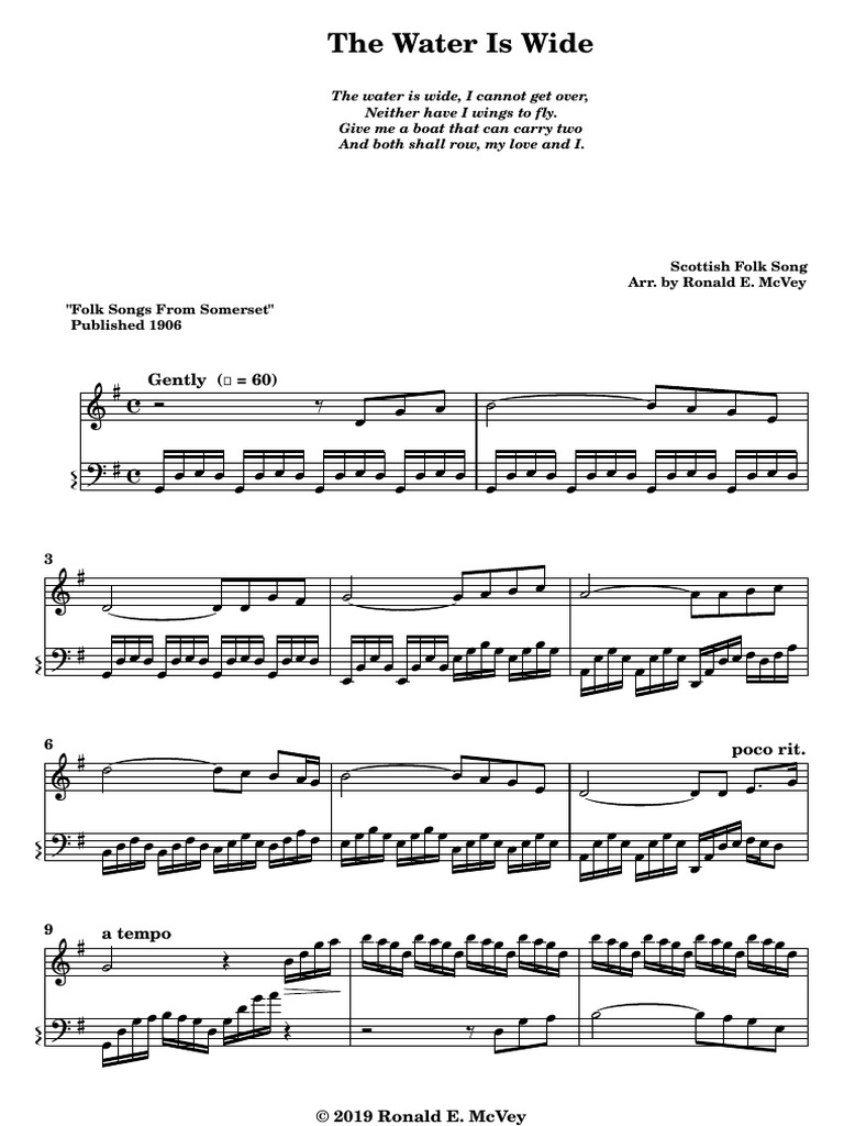 The Water Is Wide PDF The Water Is Wide (Song)