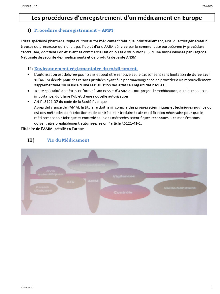Procédure Centralisée d'AMM en Europe | PDF | Sciences de la vie ...