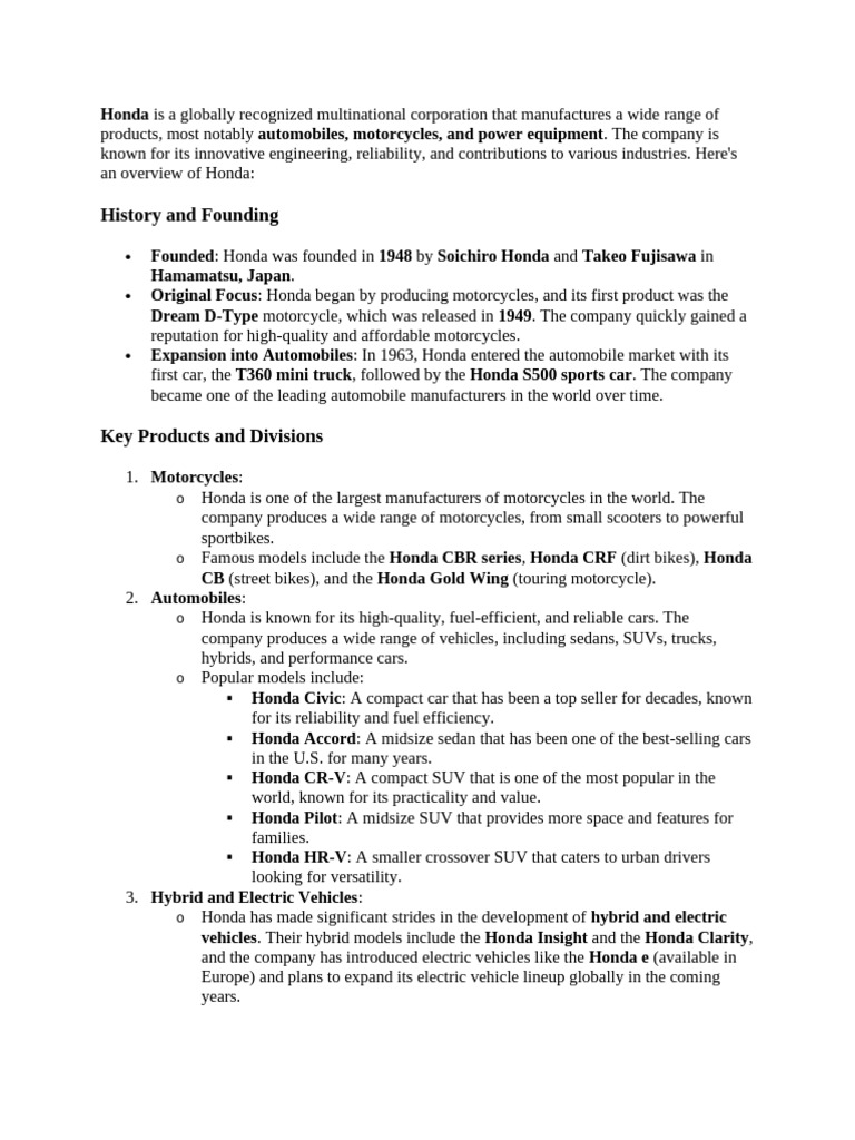 honda-is-a-globally-recognized-multinational-corporation-that