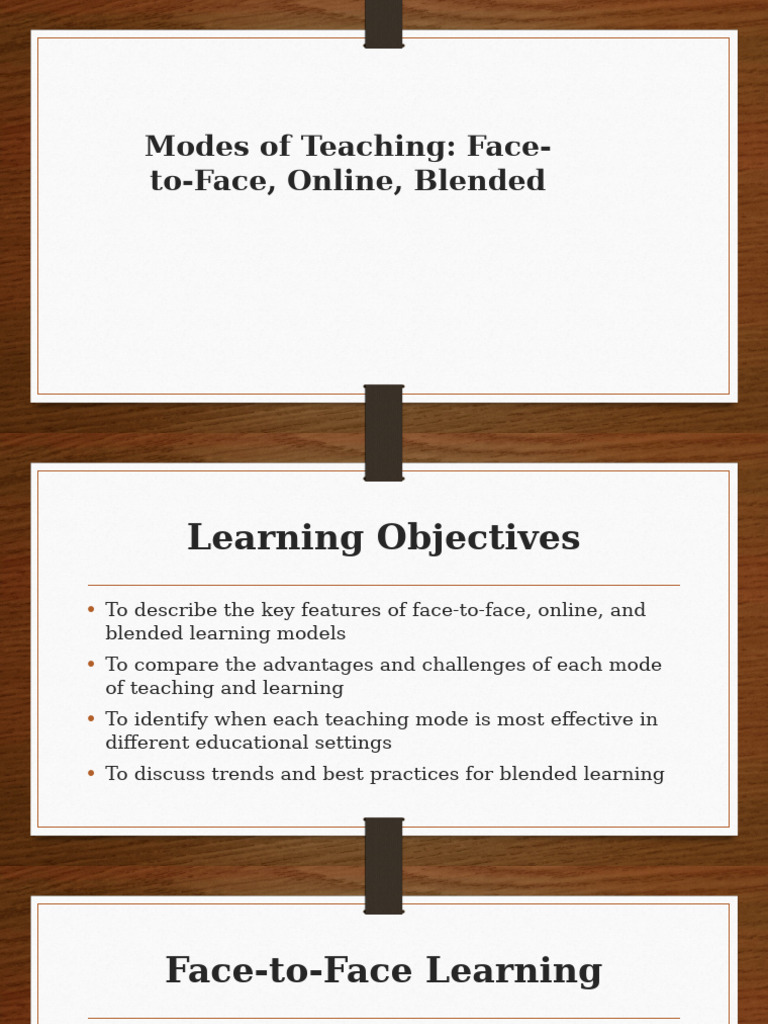 Modes of Teaching and Learning | PDF | Educational Technology | Learning