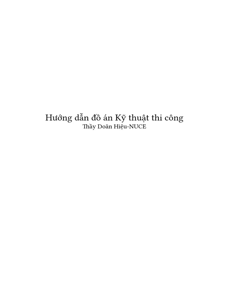 HNG DN D An K Thut Thi Cong | PDF