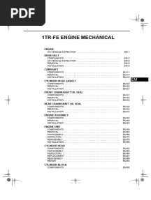 1tr-Fe Engine Mechanical