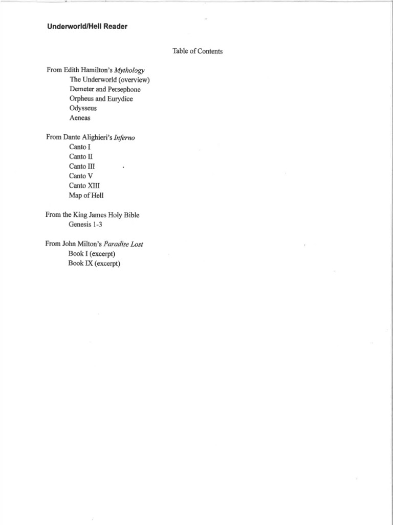 Underworld_Hell+Reader+(Part+1) | PDF