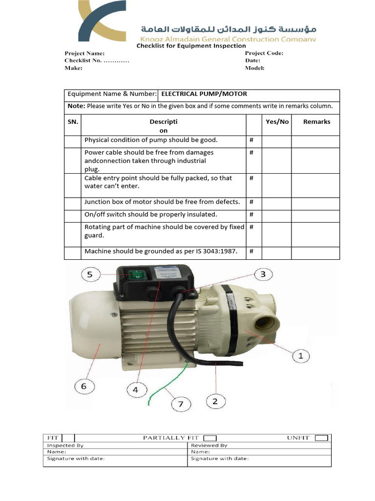 Pump Inspection | PDF