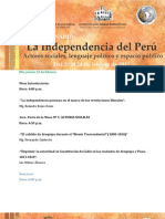 IISeminario - La Independencia del Perú. Actores sociales, lenguaje político y espacio público.