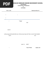 SSLC Examination 2024 English Question Paper | PDF