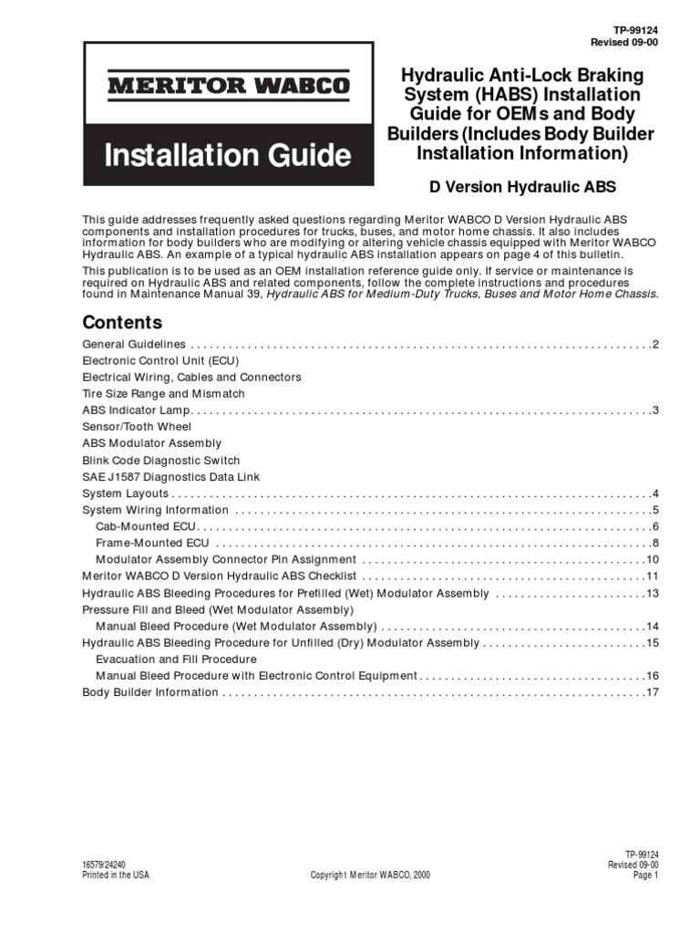 Abs Wabco Habs | PDF | Anti Lock Braking System | Brake