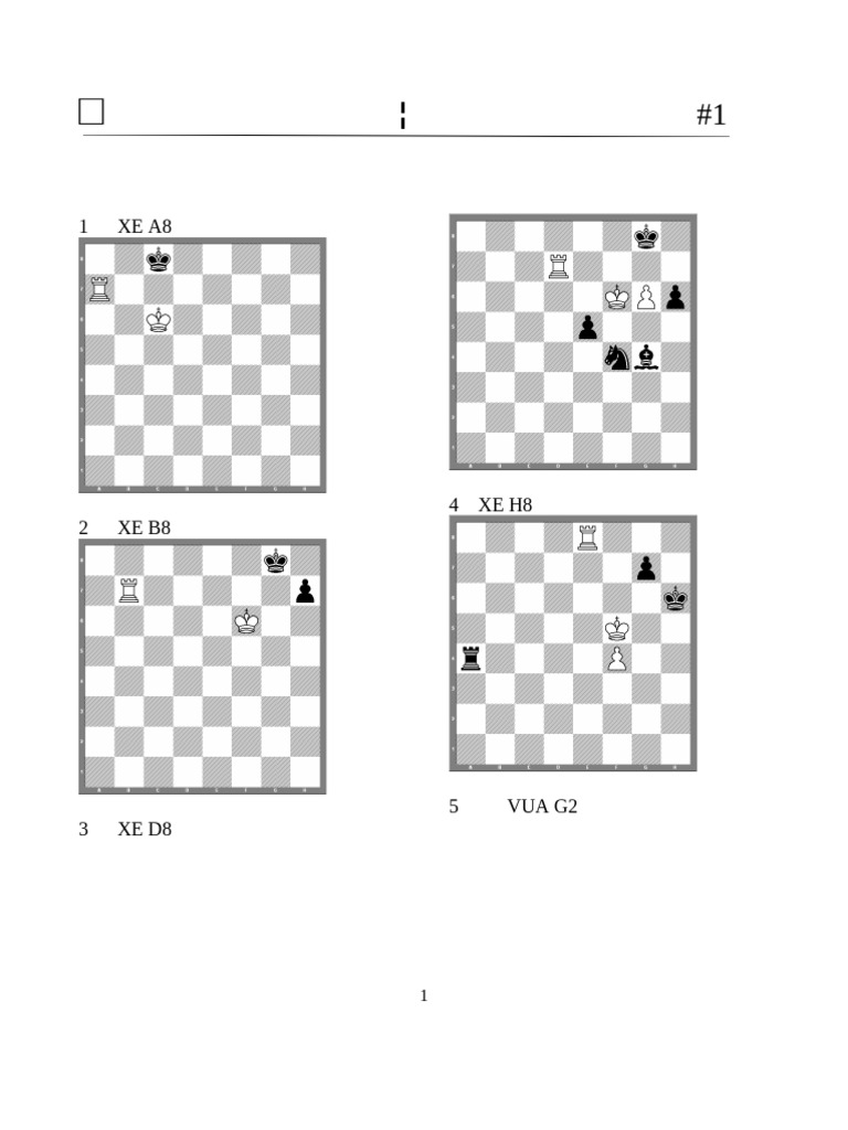 Bai Tap CV | PDF | Chess Theory | Chess