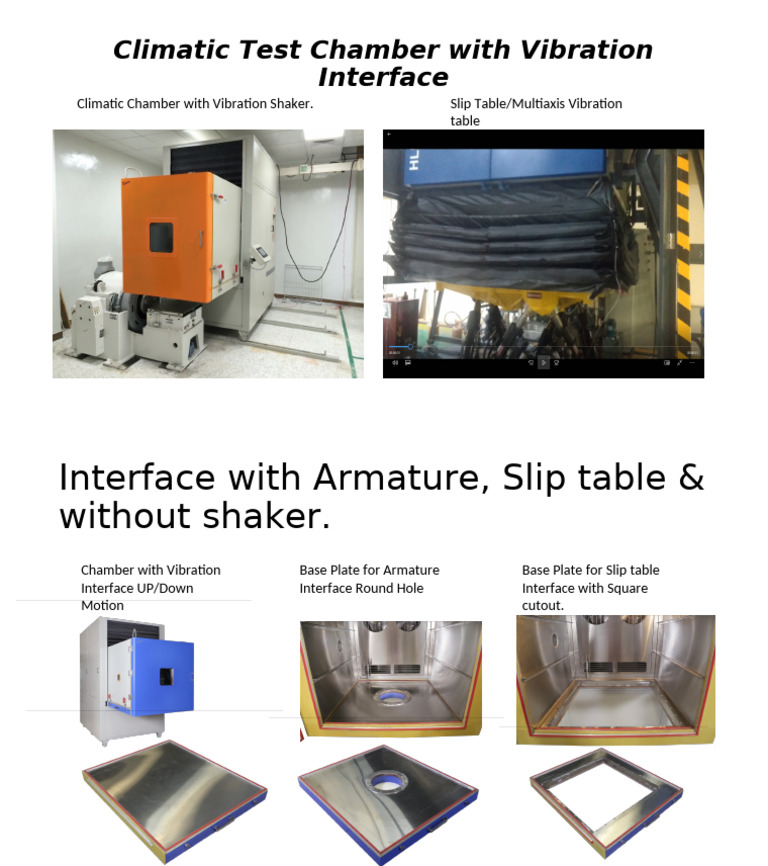 Climatic Test Chamber With Vibration Interface | PDF