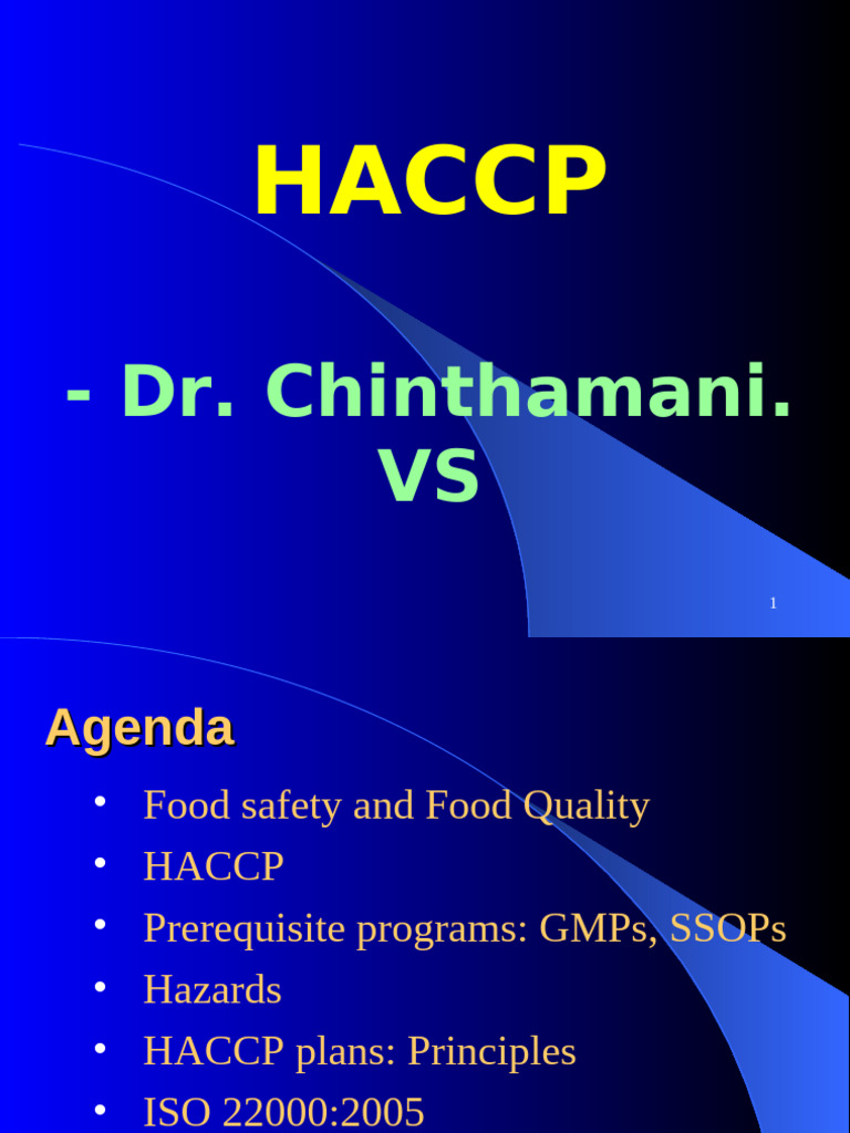 HACCP - In Detail | PDF | Hazard Analysis And Critical Control Points ...