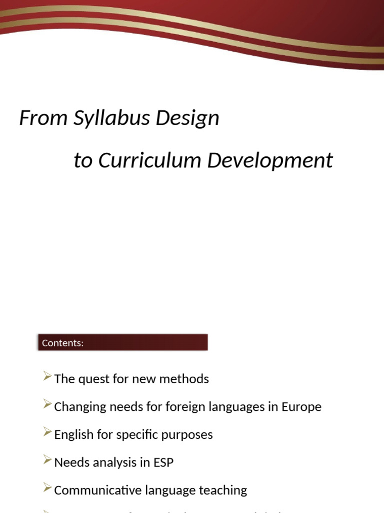 Fromsyllabusdesigntocurriculumdevelopment 130627002849 Phpapp02 | PDF ...