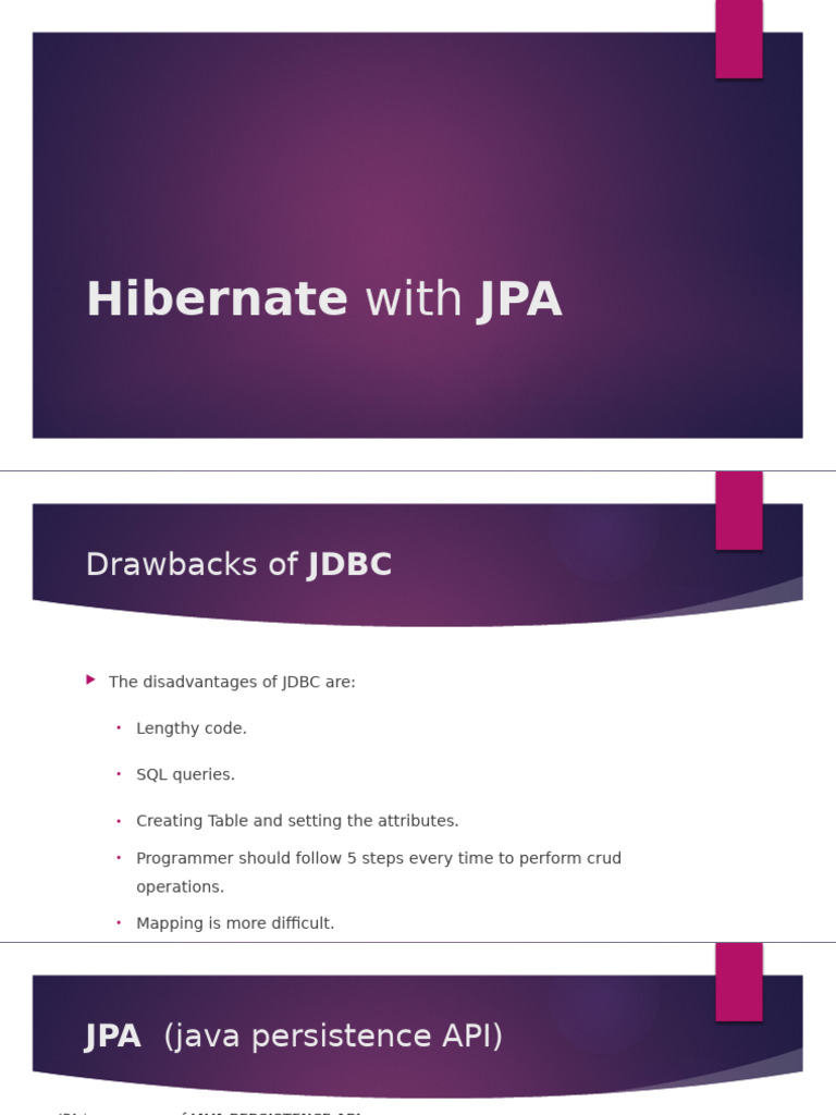 Hibernate and JPA Overview | PDF | Databases | Information Technology ...