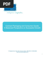 Contract Packaging and Consumer Goods