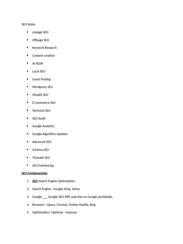 SEO Fundamentals: SEO | PDF | Search Engine Optimization | World Wide Web