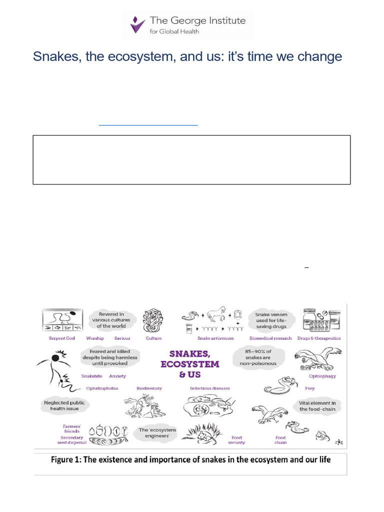 Snakes The Ecosystem and Us 150721 | PDF | Snake | Predation