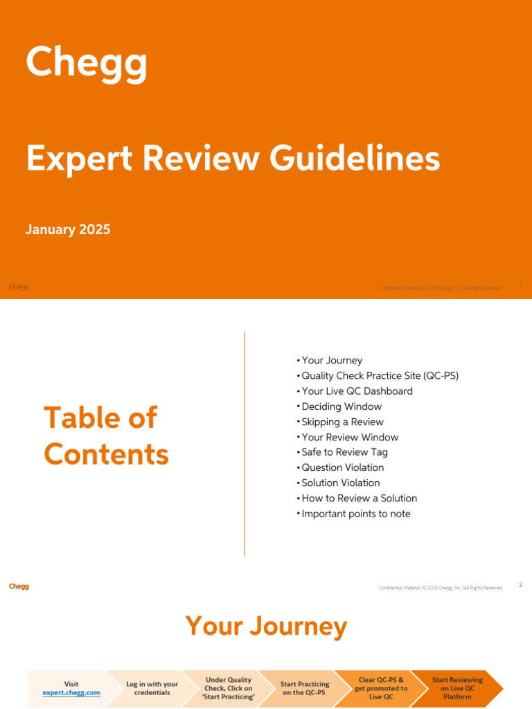 Expert Review Guidelines V6 | PDF