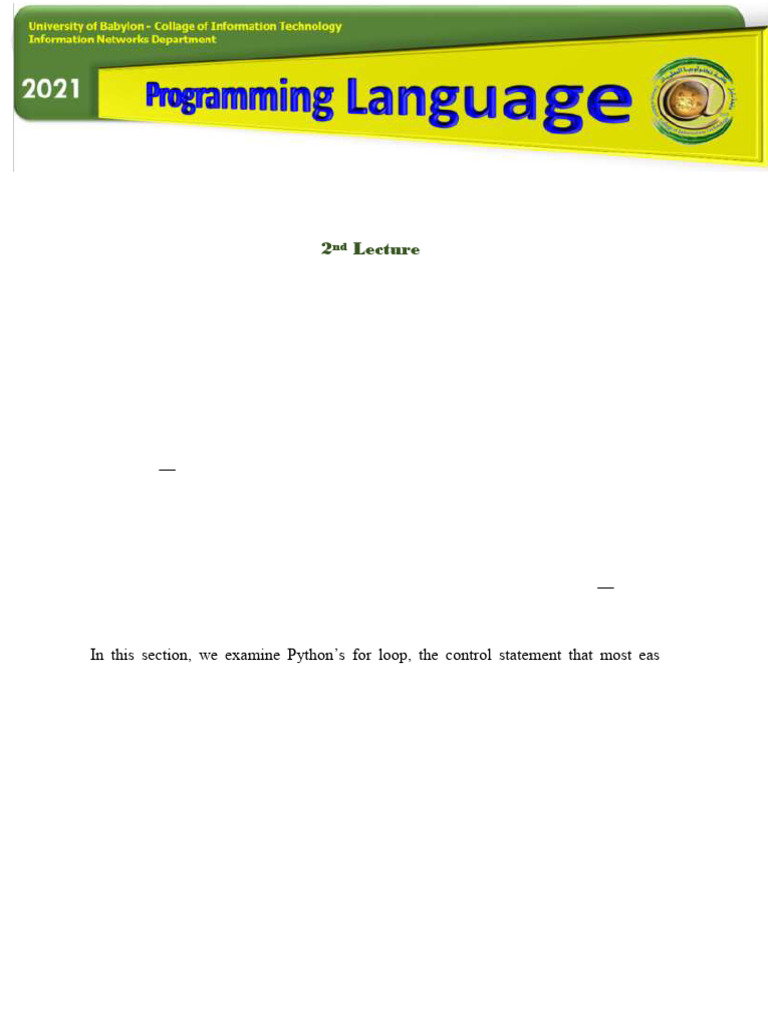 Python Loops and Augmented Assignment | PDF | Control Flow | Parameter ...