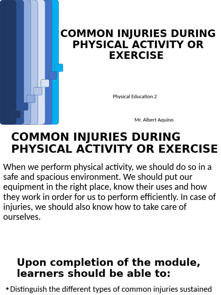 Common Exercise Injuries & First Aid | PDF | First Aid | Diseases And ...
