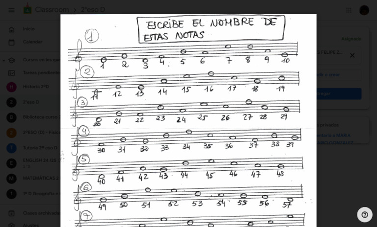Notas Musicales para Imprimir | PDF