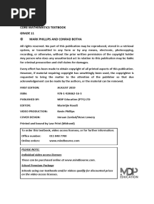 Mindbourne Mathematics Gr11