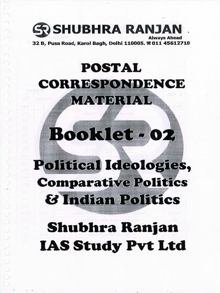 Subhra Ranjan PSIR Booklet-2 (Subhra Ranjan) (Z-Library) | PDF