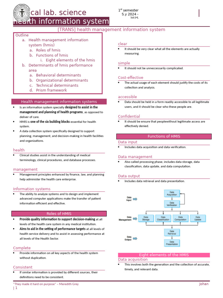 Health Management Information System Overview | PDF | System ...