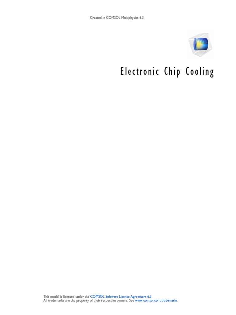 Electronic Chip Cooling Simulation Guide | PDF | Heat Transfer | Heat