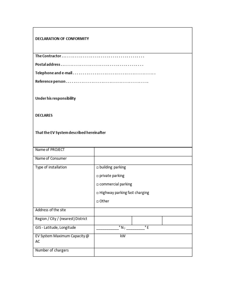 Declaration of Conformity | PDF