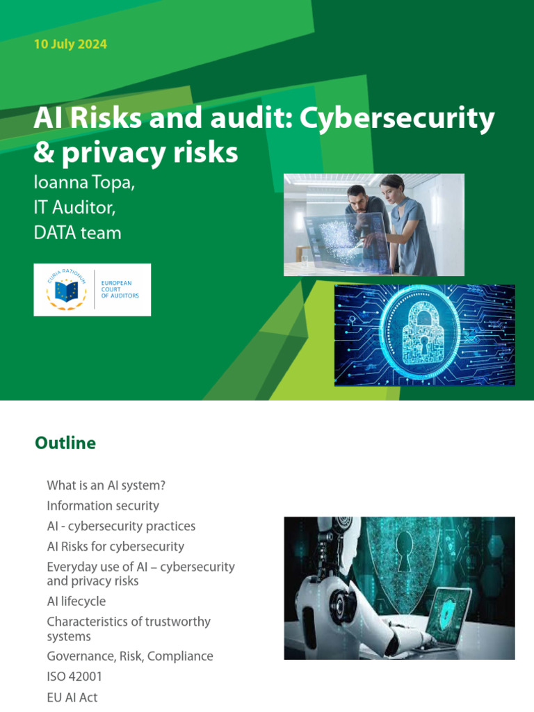 EUSS-AI_and_cybersecurity_by_Ioanna_Topa | PDF | Security | Computer ...