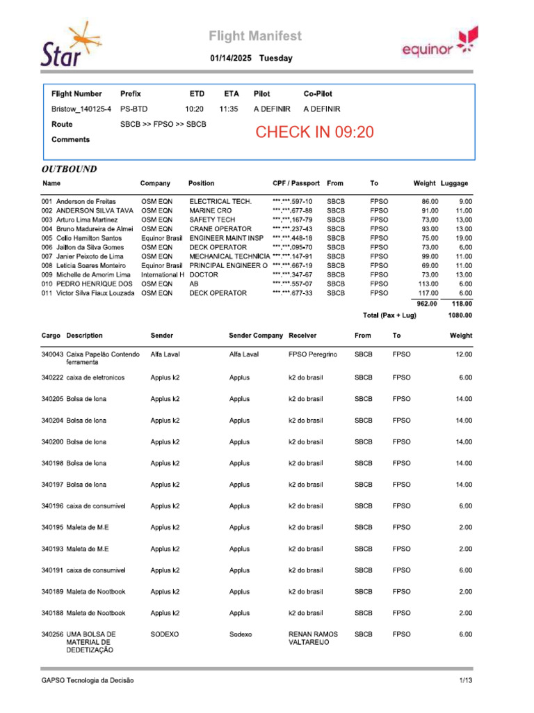 Flight Check-In Reminder | PDF