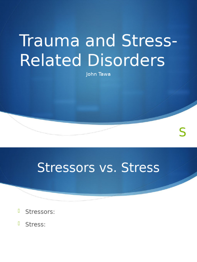 TraumaStress Related Disorders 2022 | PDF | Eye Movement ...