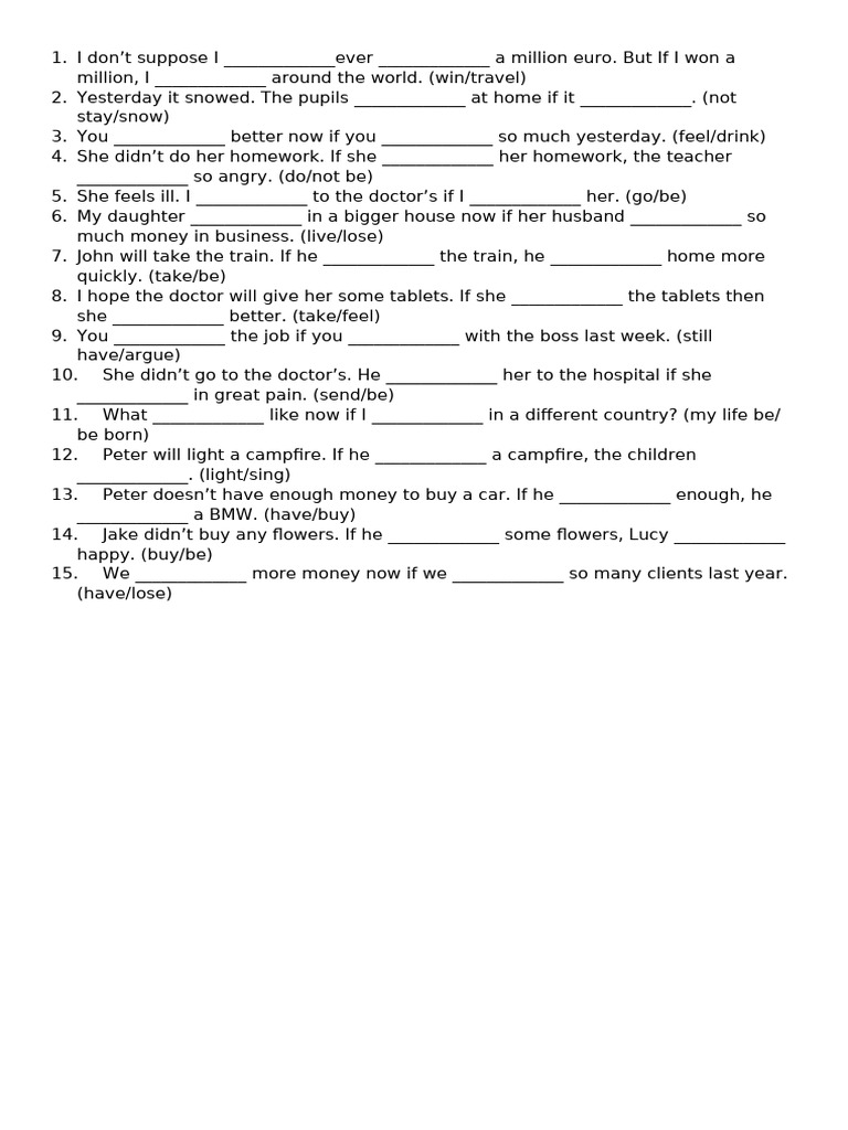 Conditionals | PDF