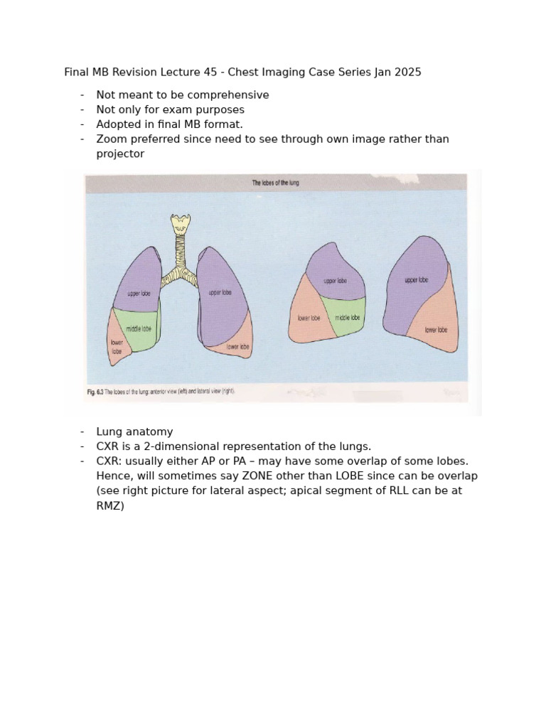 Chest Imaging Case Series Overview | PDF | Respiratory Tract | Lung