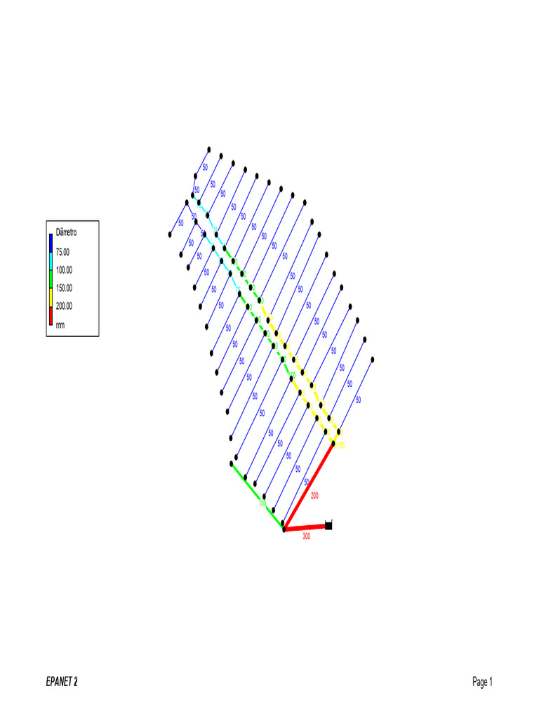 EPANET 2 Diameter Data Analysis | PDF