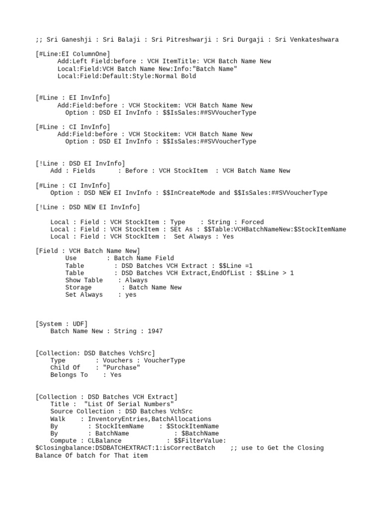 Batch Number Before Item Name In sales | PDF | Computing | Computer ...