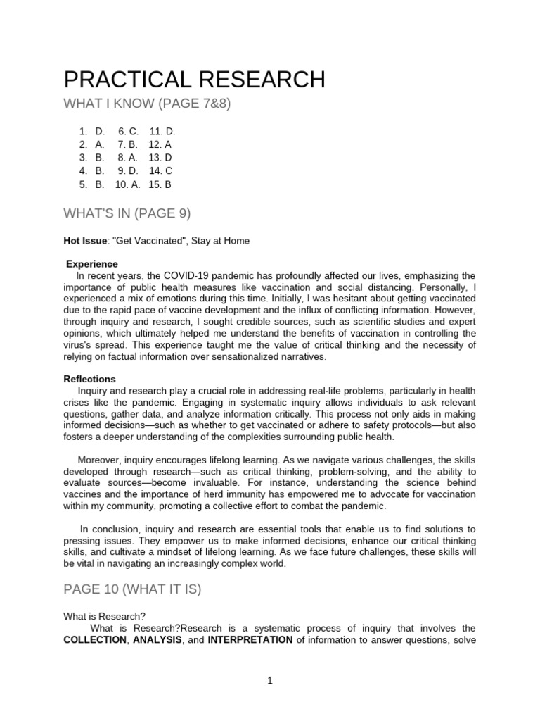 Importance of Research in Public Health | PDF | Qualitative Research ...