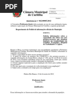 2012 Proposicao 062.00005.2012 Capacidae Dos Leitos