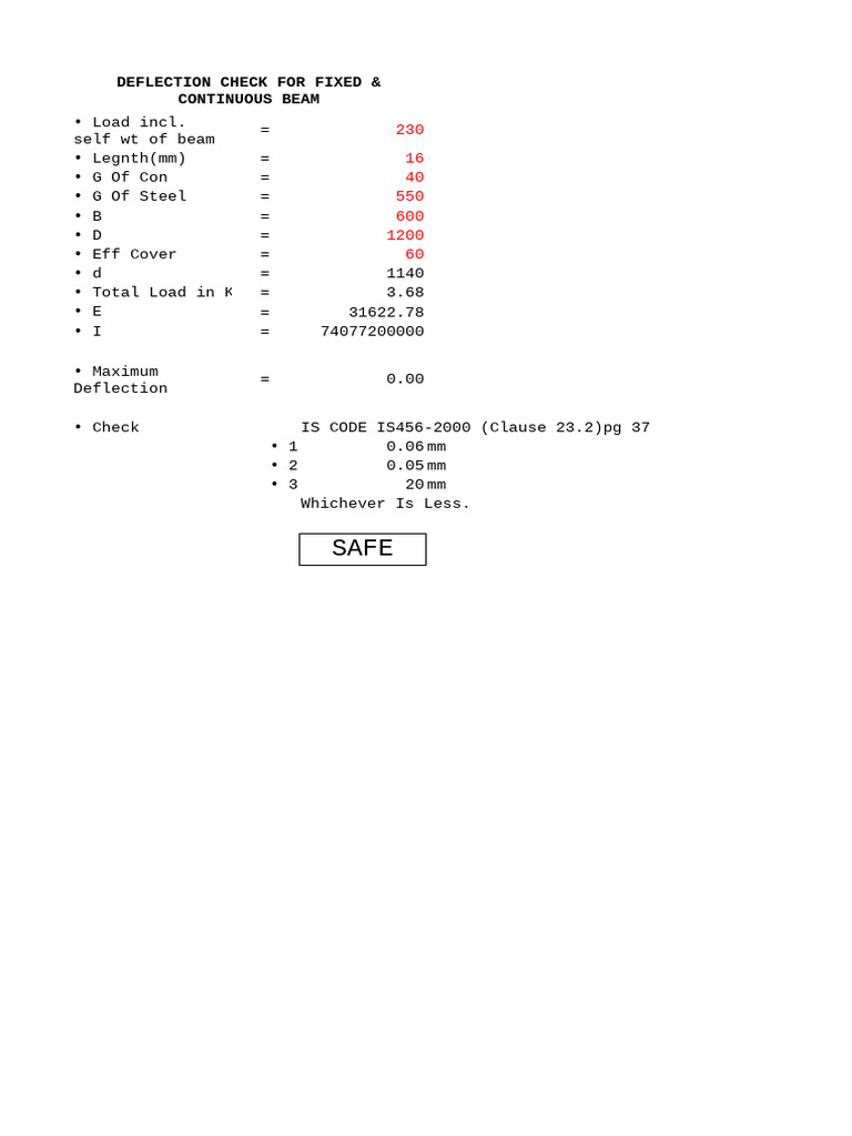 Deflection | PDF