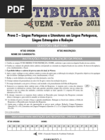 Prova 2 - Redação, Língua Portuguesa, Literatura e Língua Estrangeira (Gabarito 1)