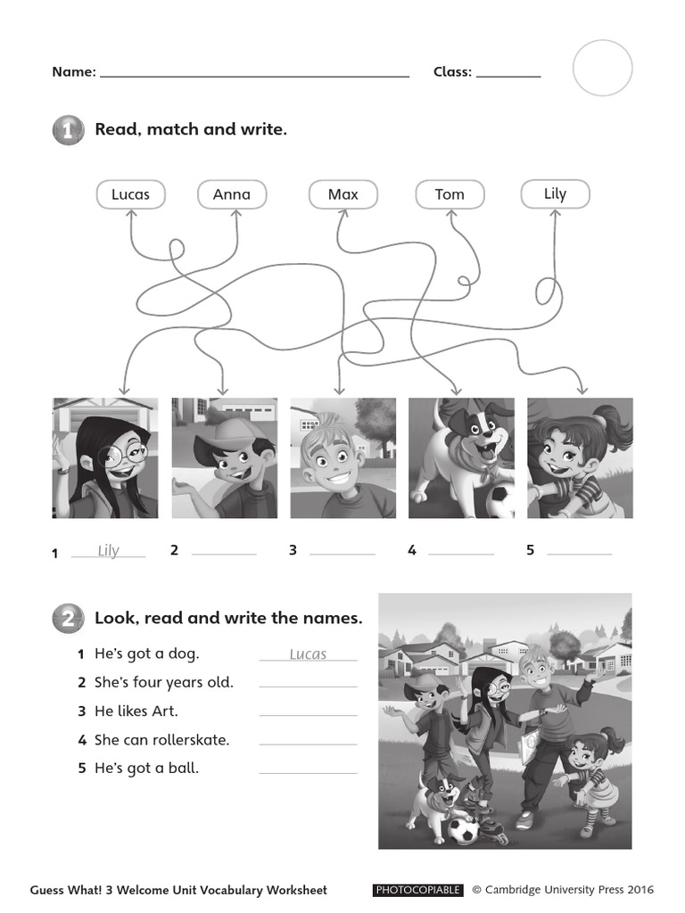 u0_worksheets - guess what 3 | PDF