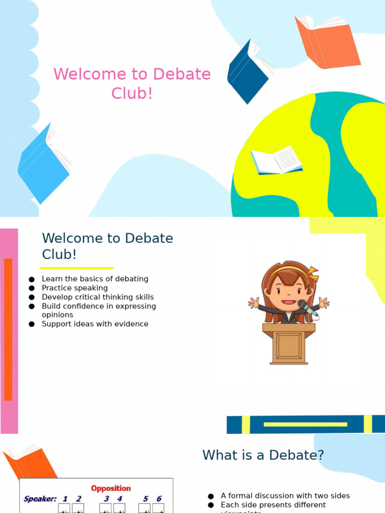 Introduction to Debate Club Skills | PDF | Human Communication | Cognition
