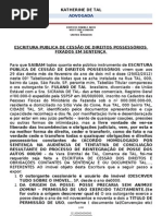 ESCRITURA PUBLICA DE CESSÃO DE DIREITOS POSSESSÓRIOS (scribd)