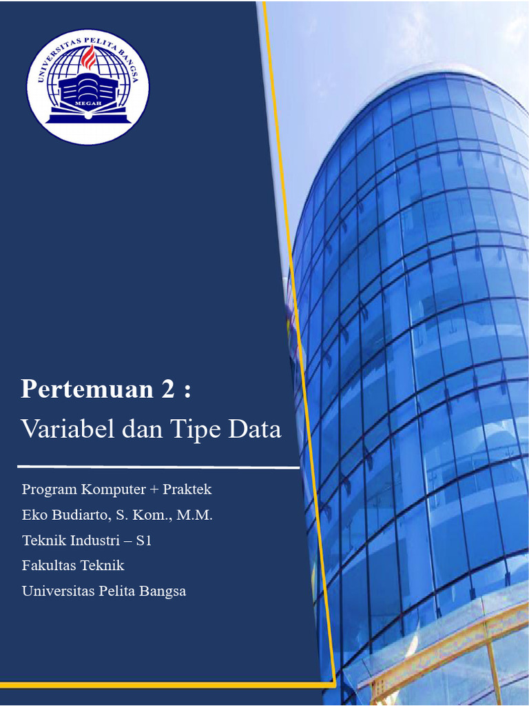 Variabel dan Tipe Data dalam Python | PDF