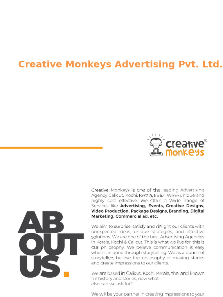 Creative Monkeys Presentation | PDF