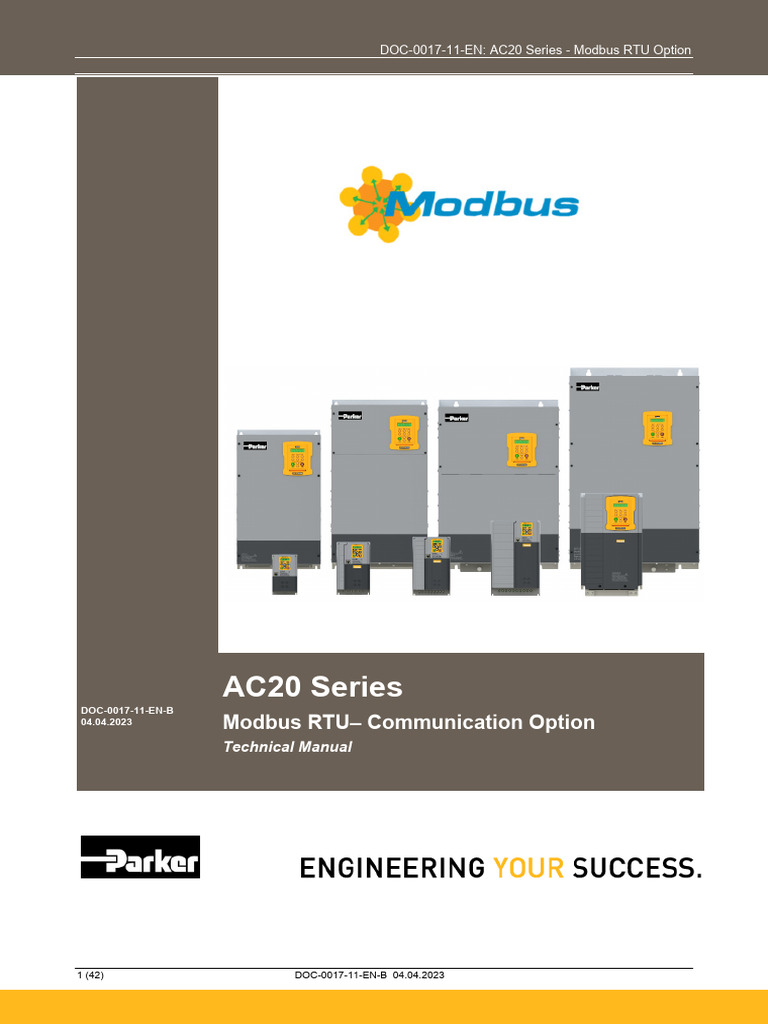 AC20 Modbus RTU Safety Manual | PDF | Parameter (Computer Programming ...