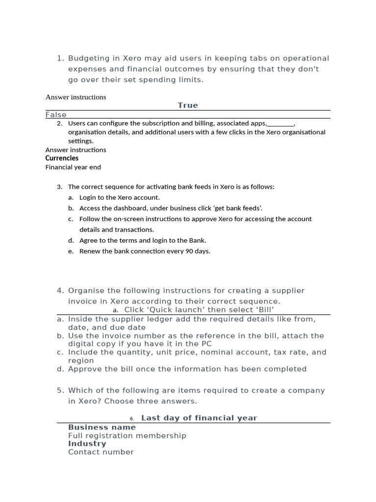 Xero Accounting Setup and Operations Guide | PDF | Invoice | Taxes