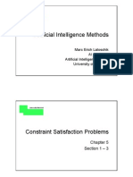 Artificial Intelligence Methods - Constraint Satisfaction Problems