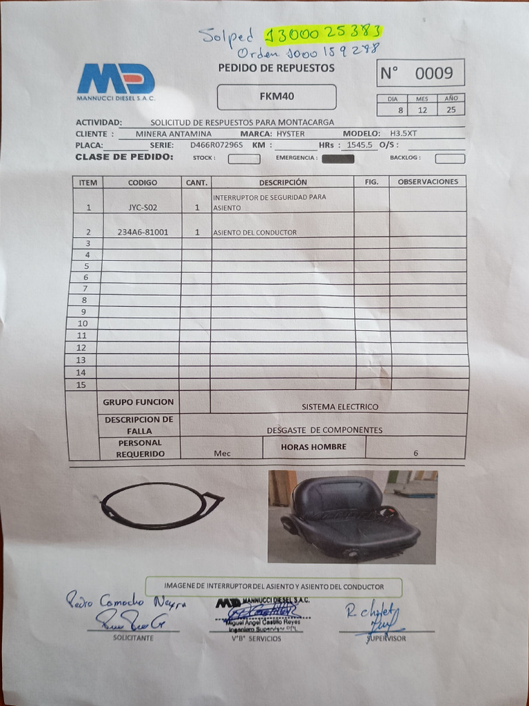 FKM40 Asiento | PDF