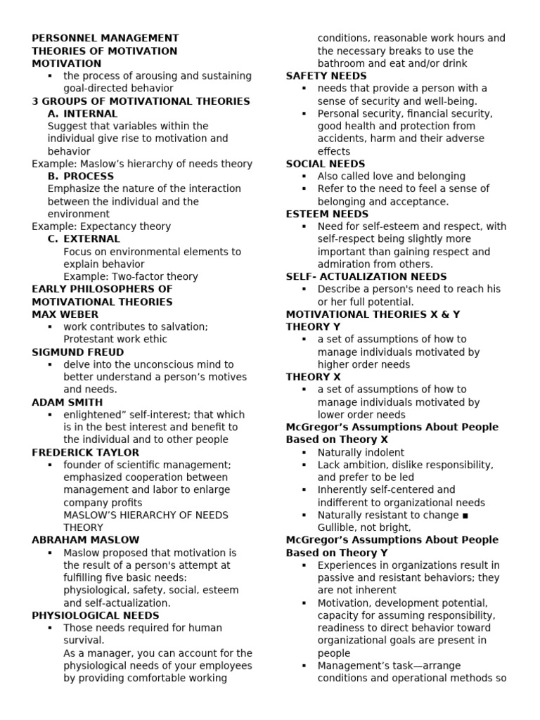 Personnel Management 2 | PDF | Motivational | Motivation