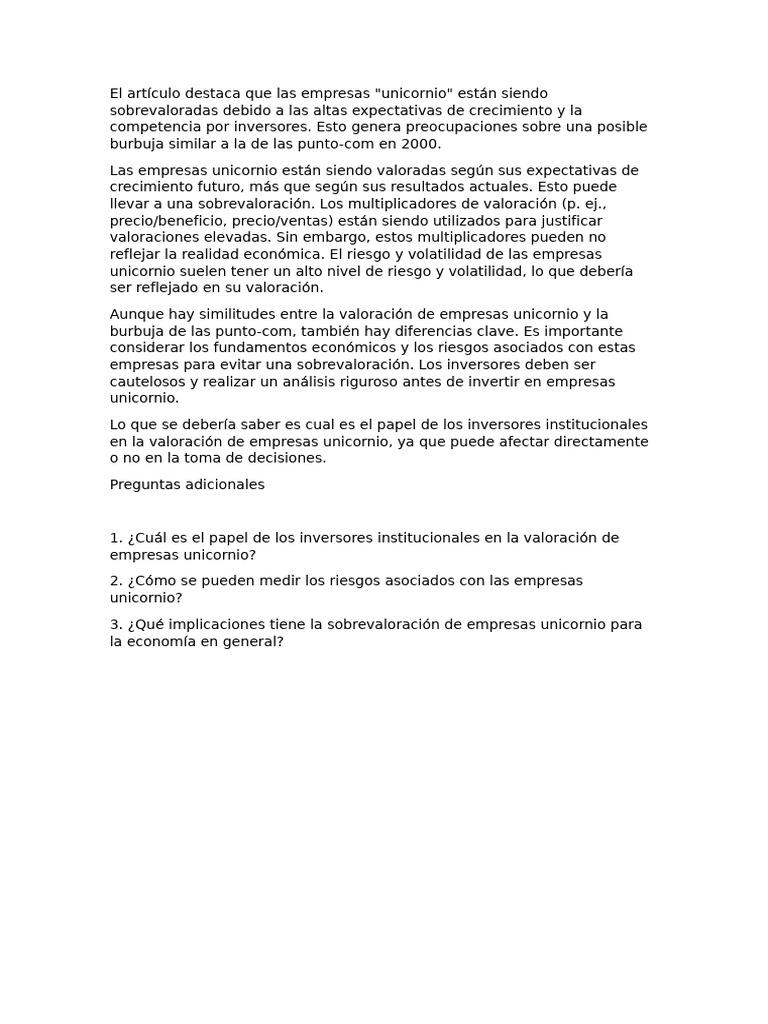 El artículo destaca que las empresas | PDF